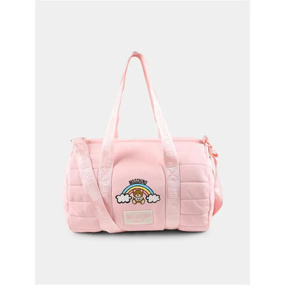 Moschino Baby - Logo Straps Diaper Bag With Changing Mat, Light Pink Image 1