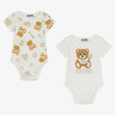 Moschino Baby - Onesie Gift Set With Bear Toy Rattle Graphic Print, Cloud Toy Image 1
