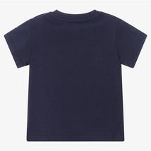 Moschino Baby - Short-Sleeved T-Shirt With Front Graphic Print, Blue Navy Image 2