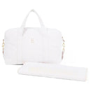 Moschino Baby - Striped Diaper Bag With Bear Patch Changing Mat Beige Image 3