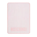 Moschino Baby - Striped Diaper Bag With Bear Patch Changing Mat Light Pink Image 3