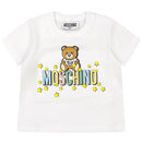 Moschino Baby - T-Shirt With Bear On Stars Graphic Print, Optic Whte Image 1