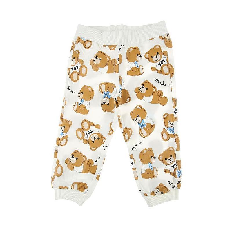 Moschino Baby - T-Shirt With Pants Set With Bear Print, Grey Image 4