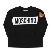 Moschino Baby - Unisex Long Sleeve T-Shirt With Large Logo, Black Image 1