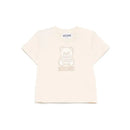 Moschino Baby - Unisex Short Sleeve Toned Tee With Bear Print, Beige Image 1
