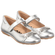 Moschino Kid-Teen Girls Leather Shoes, Silver Image 1