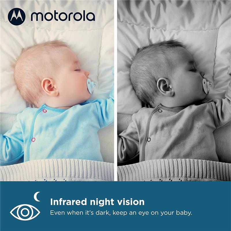 Motorola - VM75 Video Baby Monitor with 2 Cameras Image 3