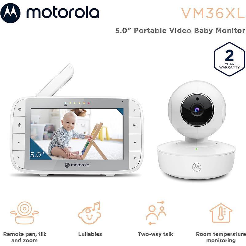 Motorola - 5.0” HD Video Baby Monitor with Touch Screen Image 2