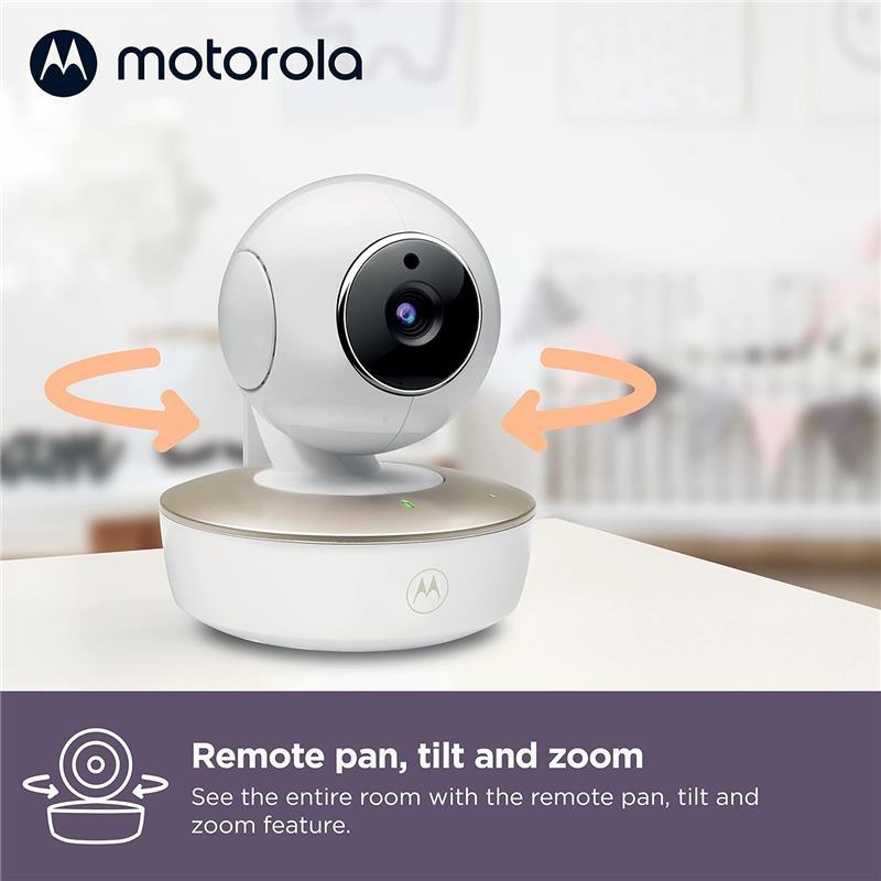 Motorola - 2 Camera Video with Crib Mount, Connects to Phone App Image 4