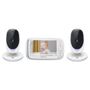 Motorola Comfort50-2 Video Baby Monitor 5 LCD 2 Cameras, White Image 1