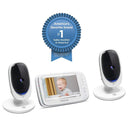 Motorola Comfort50-2 Video Baby Monitor 5 LCD 2 Cameras, White Image 3