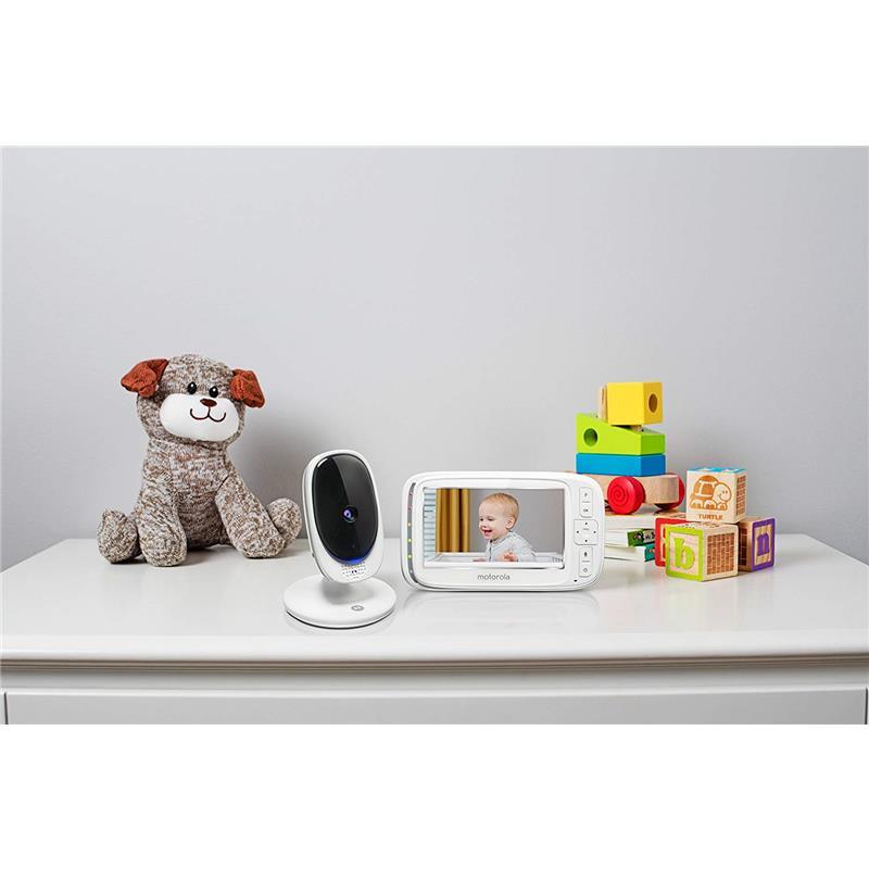 Motorola Comfort50-2 Video Baby Monitor 5 LCD 2 Cameras, White Image 9