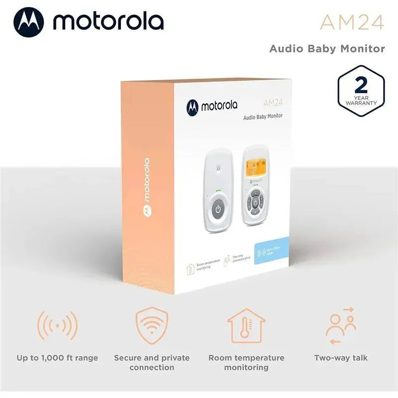 Motorola - AM24 Audio Baby Monitor with LCD Screen Image 2