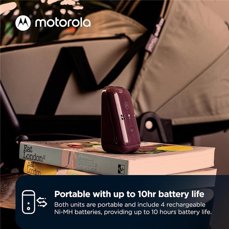 Motorola - Audio-Only Portable Baby Monitor with Rechargeable Batteries Image 5