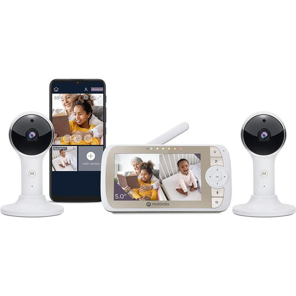 Motorola - 5 WiFi Video Baby Monitor VM65 with 2 Cameras