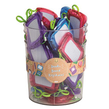 Mud Pie - 1Pk Backpack Doodle Boards Keychain, Pink Image 1