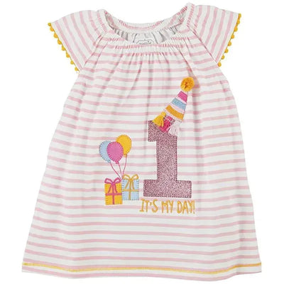 Mud Pie 1st Birthday Girl Tunic Image 1