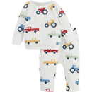 Mud Pie - 2Pk Baby Boy Tractor Set Image 1