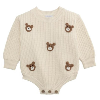 Mud Pie - Baby Bear Sweater Bubble Image 1