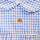 Mud Pie - Baby Blue Gingham Pumpkin Bubble  Image 2
