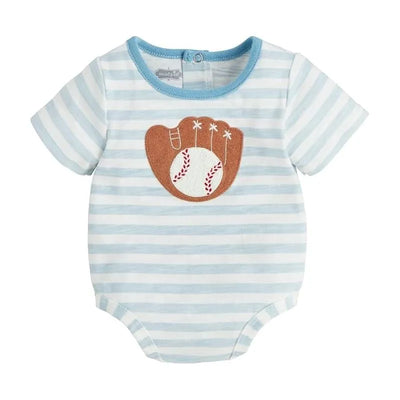 Mud Pie - Baby Boy Baseball Crawlers, 3/6M Image 1