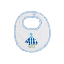 Mud Pie - Baby Boy Blue Musical Birthday Bib Image 1