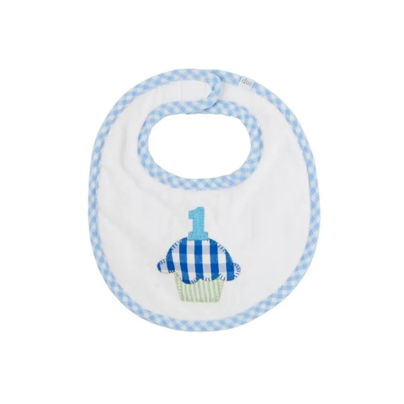 Mud Pie - Baby Boy Blue Musical Birthday Bib Image 1