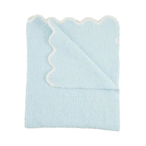 Mud Pie - Baby Boy Blue Scallop Chenille Blanket Image 1