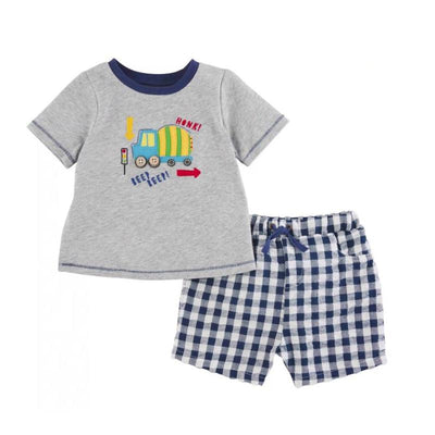Mud Pie - Baby Boy Construction Short Set Image 1