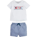 Mud Pie - Baby Boy Flag Smocked Short Set Image 1