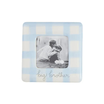 Mud Pie - Baby Boy Gingham Big Bro Frame Image 1