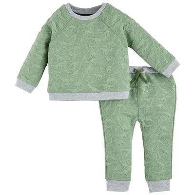 Mud Pie - Baby Boy Quilted Dino Pant Set Image 1