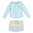 Mud Pie - Baby Boy Seersucker Rash Guard & Swim Trunks Set Image 1
