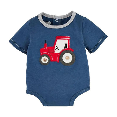 Mud Pie - Baby Boys Tractor Farm Crawler, 3/6M Image 1