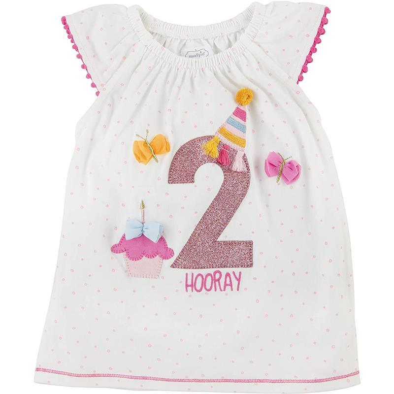 Mud Pie - Baby Girl 2Nd Birthday Tunic, 24M/2T Image 1