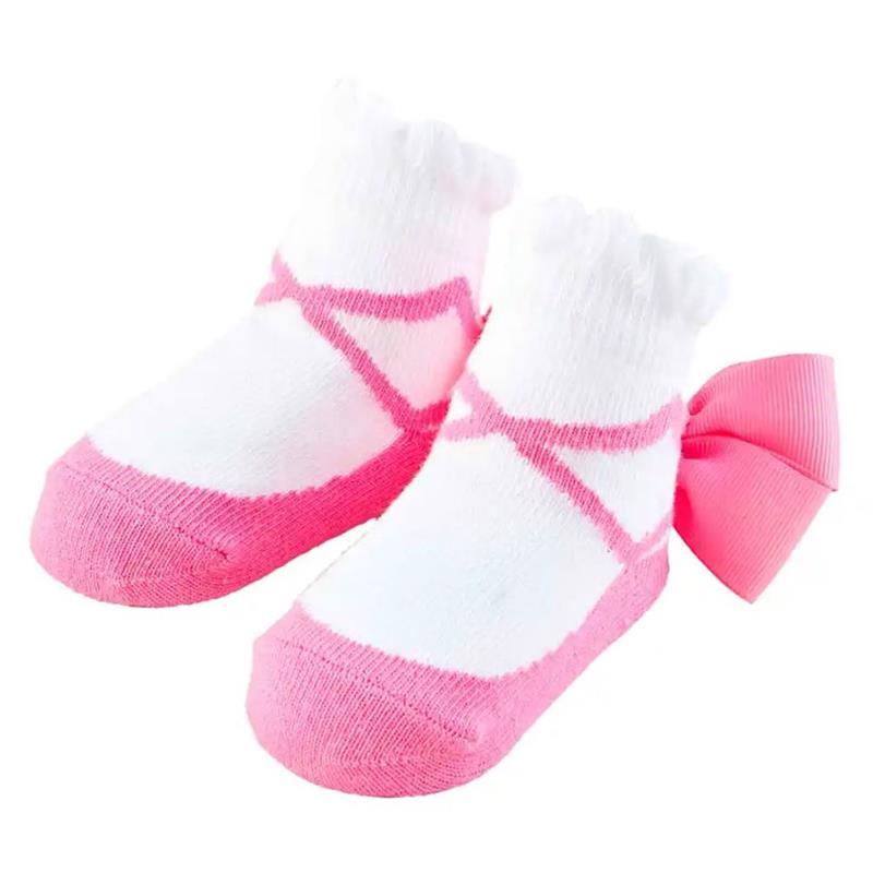 Mud Pie - Baby Girl Ballet Bow Socks, 0/12M Image 1