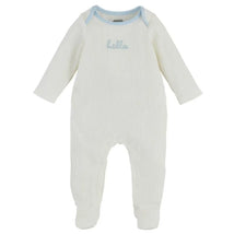 Mud Pie - Baby Girl Blue Hello Sleeper 6/9M Image 1
