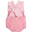 Mud Pie - Baby Girl Children's Pink Crinkle Check Image 2