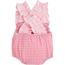 Mud Pie - Baby Girl Children's Pink Crinkle Check Image 2