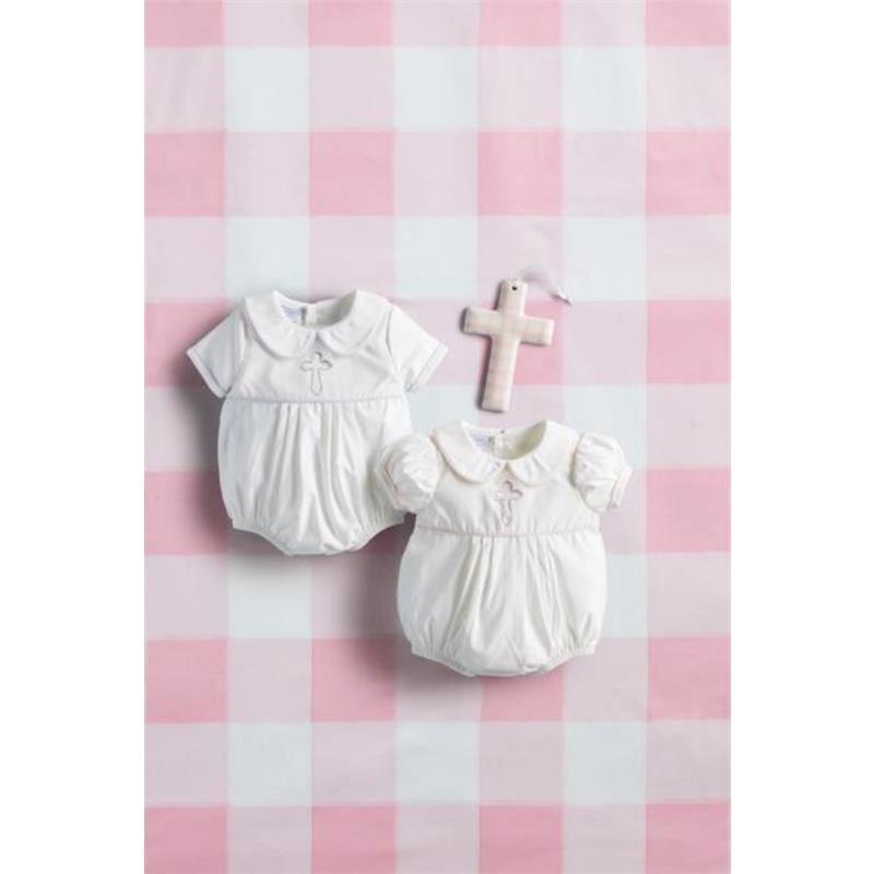 Mud Pie - Baby Girl Cross Poplin Bubble Image 2