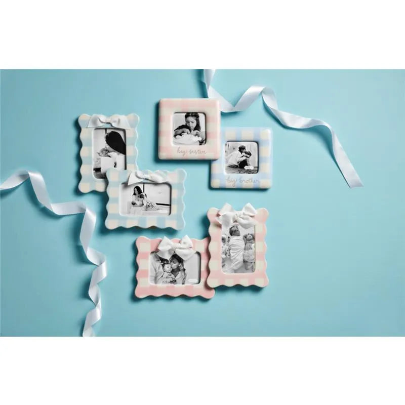 Mud Pie - Baby Girl Gingham Big Sis Frame Image 2