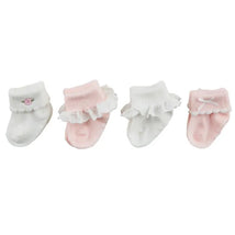 Mud Pie - Baby Girl Pink Baby Sock Set 0/6M Image 1