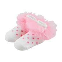 Mud Pie - Baby Girl Pink Dot Tutu Sock 0/12M Image 1