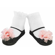 Mud Pie - Baby Girl Pink Puff Socks Image 1