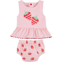 Mud Pie - Baby Girl Strawberry Two-Piece Swimsuit  Image 1