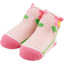Mud Pie - Baby Girl Striped Flower Socks  Image 1