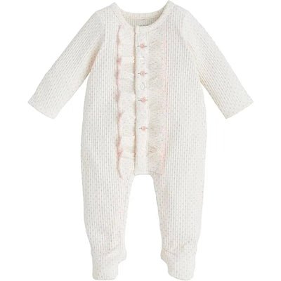 Mud Pie - Baby Girls Children's Rosette Polka Dot Sleeper Image 1