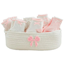 Mud Pie - Baby Pink Baby Socks, Bow Pink Image 2