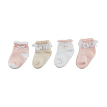 Mud Pie - Baby Pink Pointelle Baby Sock Set, 0/12 Months Image 2
