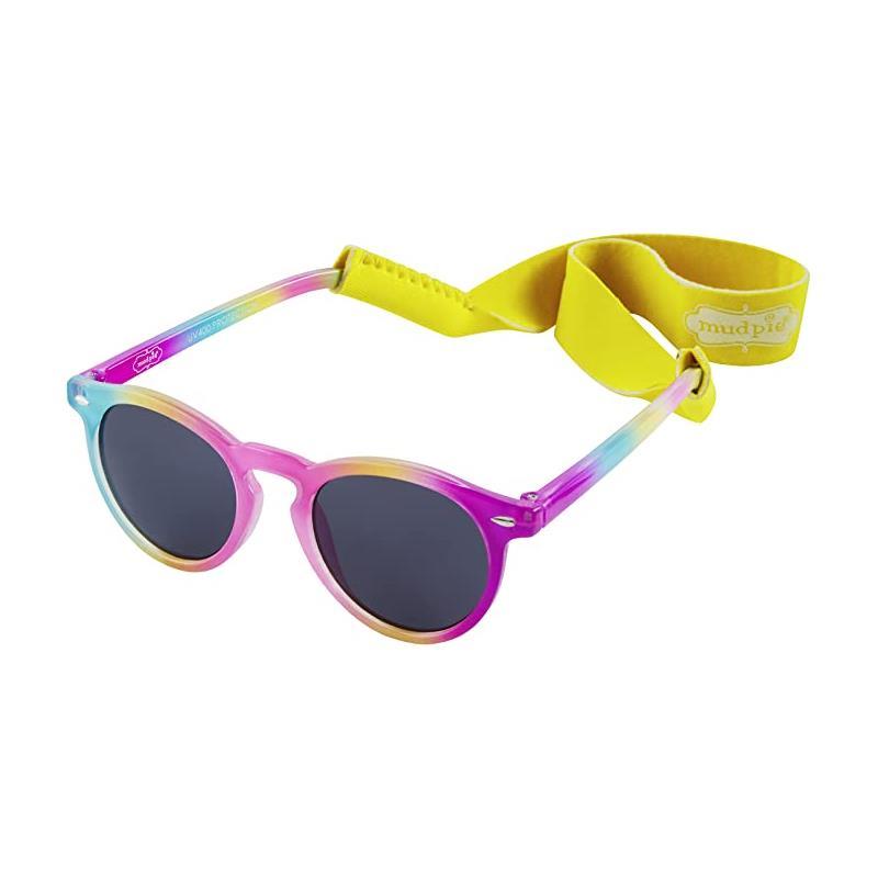 Mud Pie Baby Rainbow Girl Sunglasses with Strap Image 1